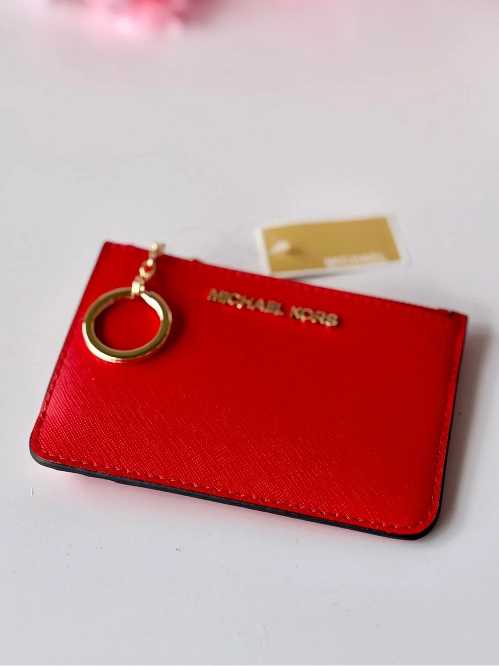 Michael Kors Jet Set Travel Small Wallet Top Zip Coin Pouch with ID Holder